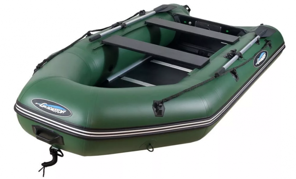 МОТОРНО-ГРЕБНАЯ ЛОДКА ПВХ GLADIATOR А 340 ТК С ФАНЕРНЫМ ПОЛОМ в Южно-Сахалинске