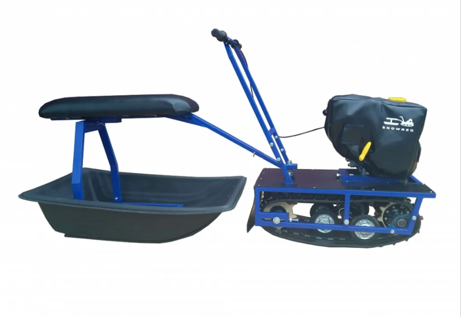 Мини-мотобуксировщик Альбатрос-М с фарой в Южно-Сахалинске