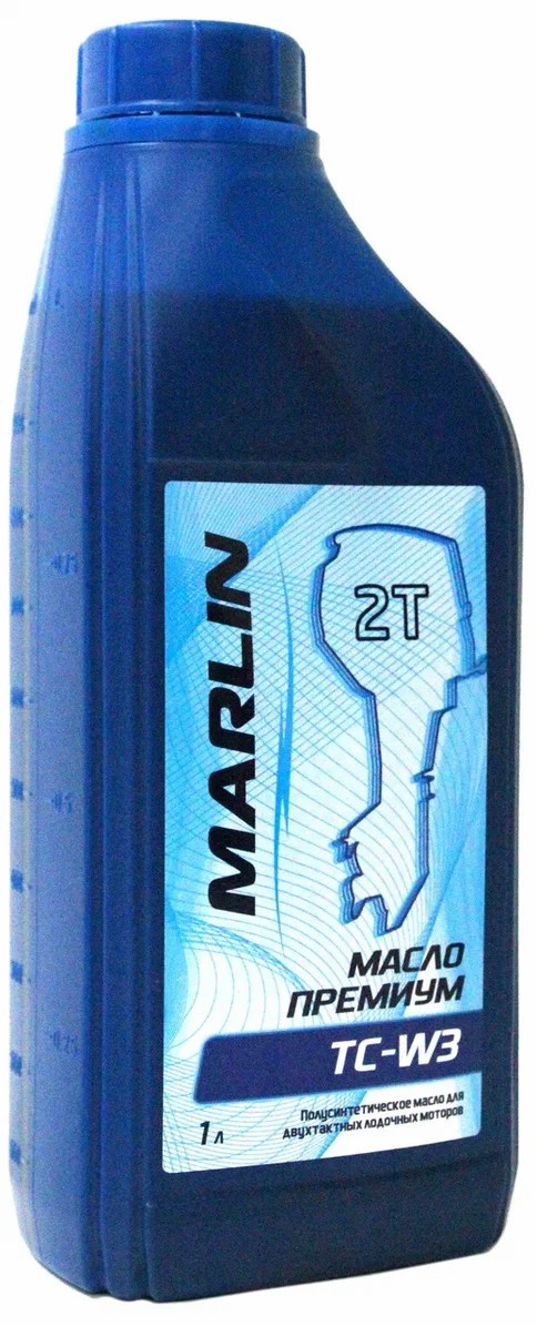 МАСЛО ПОЛУСИНТЕТИЧЕСКОЕ MARLIN ПРЕМИУМ 2Т, TC-W3, 1 ЛИТР в Южно-Сахалинске