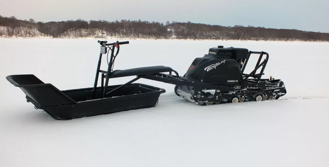 Мотобуксировщик Тофалар 500 с модулем Толкач в Южно-Сахалинске