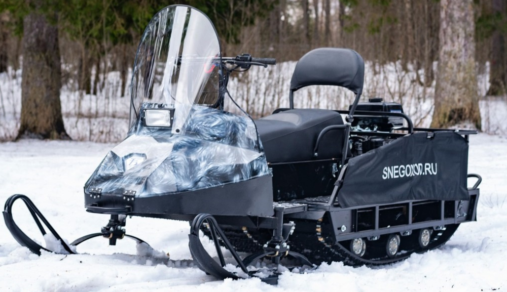 Миниснегоход Бурлак Егерь Экспедитор 15 л.с. , реверс, тормоз, капот белый в Южно-Сахалинске