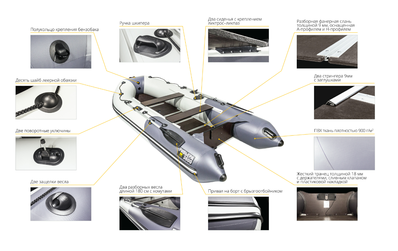 Лодка Ривьера Компакт 3600 СК в Южно-Сахалинске