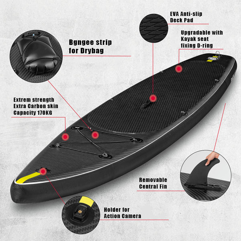 SUP (САП) ДОСКА MISHIMO CARBON DARKSIDE 10.6’ (325СМ) в Южно-Сахалинске