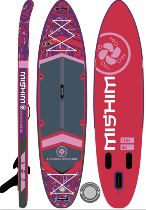 SUP (САП) Доска MISHIMO PRO-MAX Viva Magenta 10.8’ (330см) в Южно-Сахалинске