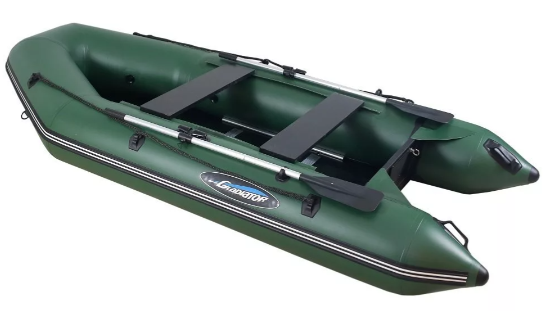 МОТОРНО-ГРЕБНАЯ ЛОДКА ПВХ GLADIATOR А 340 ТК С ФАНЕРНЫМ ПОЛОМ в Южно-Сахалинске