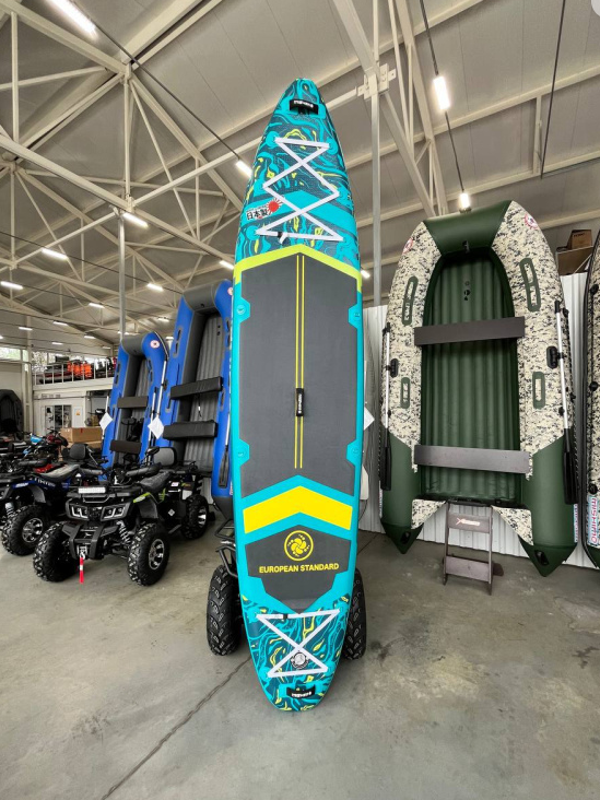 SUP (САП) Доска MISHIMO PRO-MAX Light Teal 12,6’ (385см) в Южно-Сахалинске