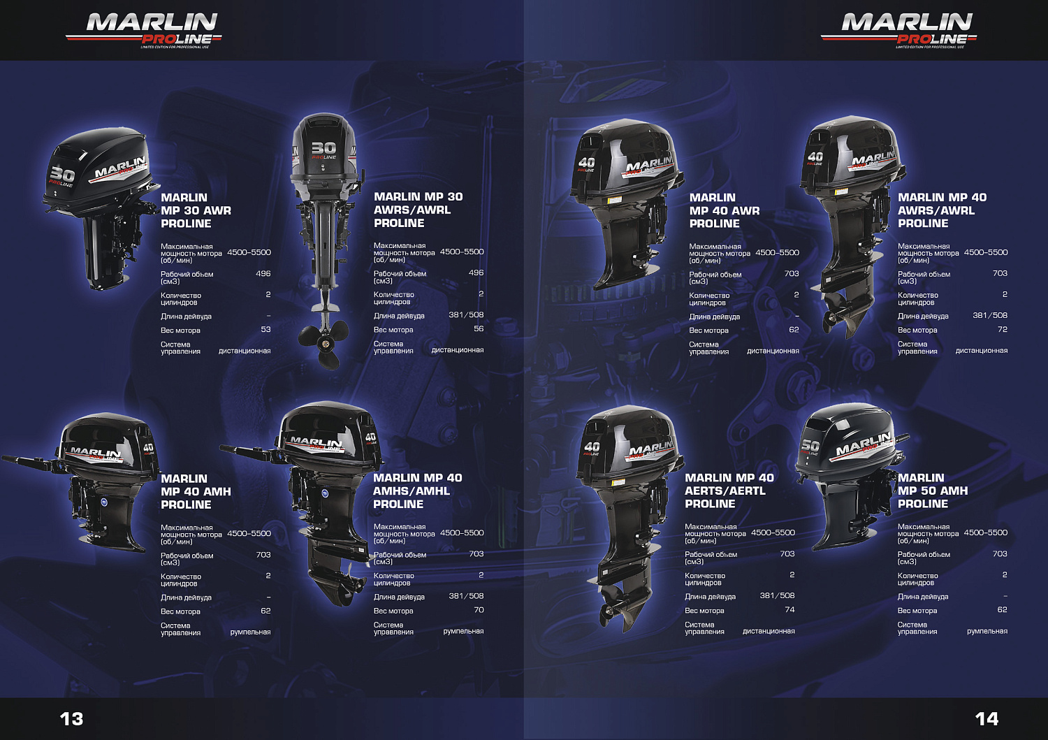 Лодочный мотор MARLIN PROLINE MP 50 AERTS в Южно-Сахалинске