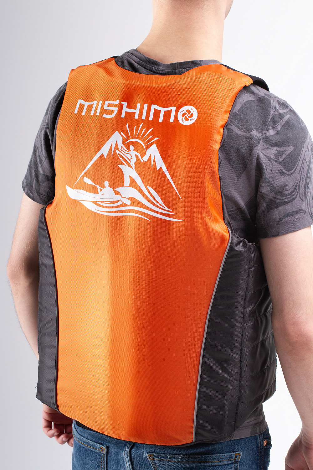 Жилет спасательный MISHIMO PRO Премиум качества Черно-оранжевый в Южно-Сахалинске
