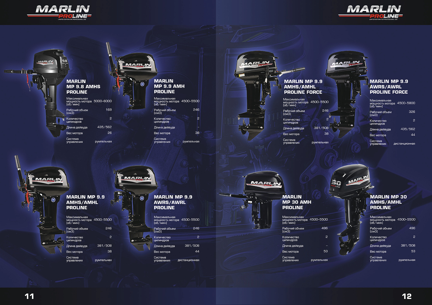 Лодочный мотор MARLIN PROLINE MP 50 AERTS в Южно-Сахалинске